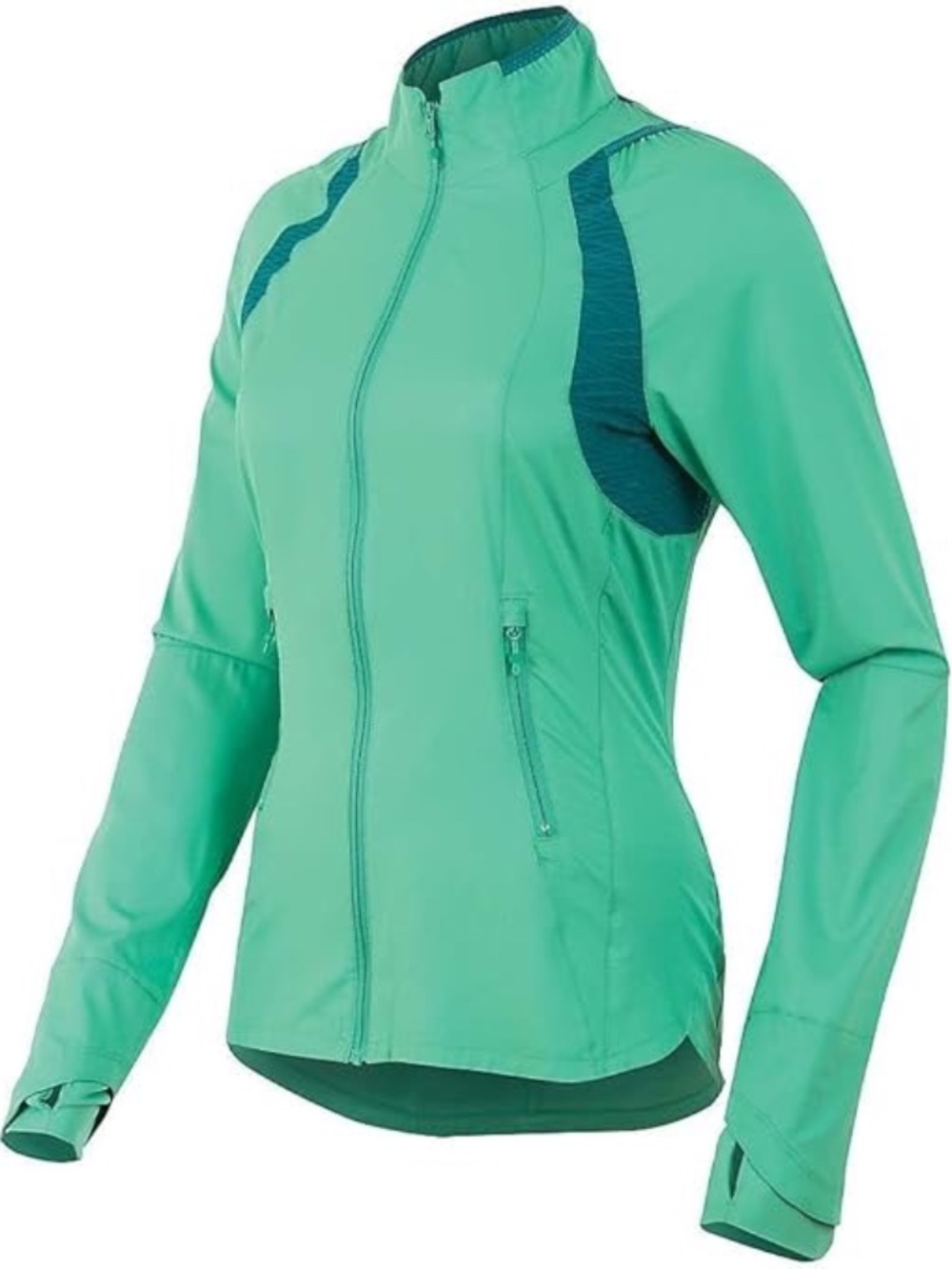 NEW Pearl Izumi Flash Semi Form Fit Gumdrop Green Deep Lake Run Ride Jacket L
